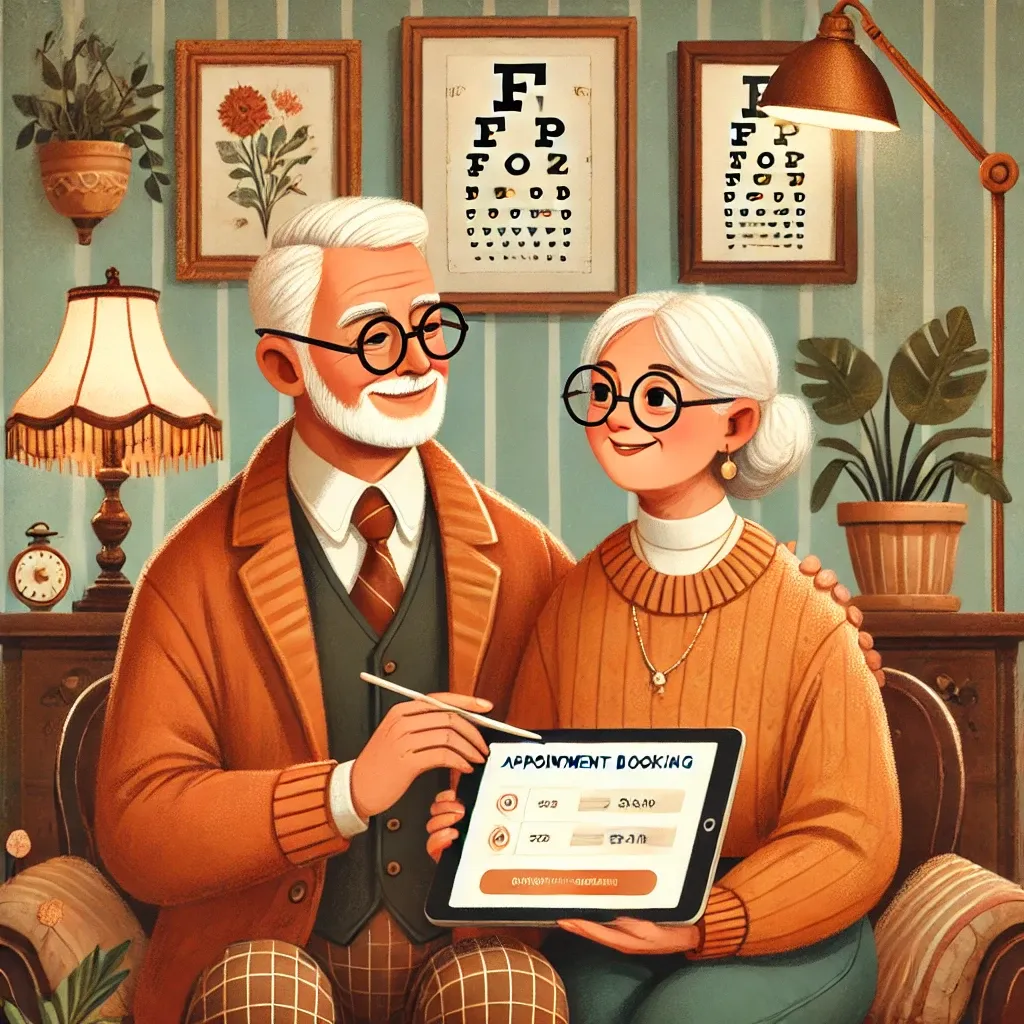Booking a home eye test appointment